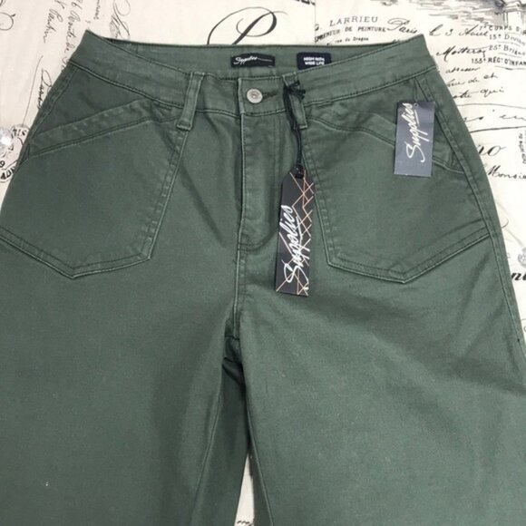 SUPPLIES BY UNION BAY Kylee Twill Cropped Wide Leg - Picture 5 of 8